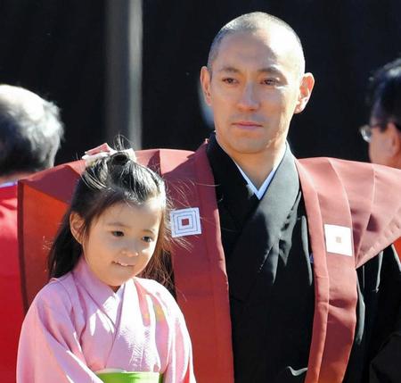 市川海老蔵に隠し子 子供の画像は 記者会見 娘の小学校は 慶応を受験